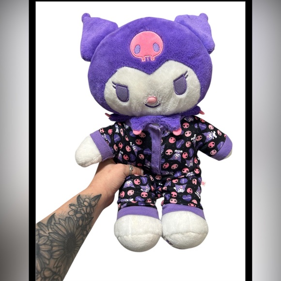 Purple Exclusive KUROMI Build A Bear Sanrio Stuffed Animal - Picture 4 of 6